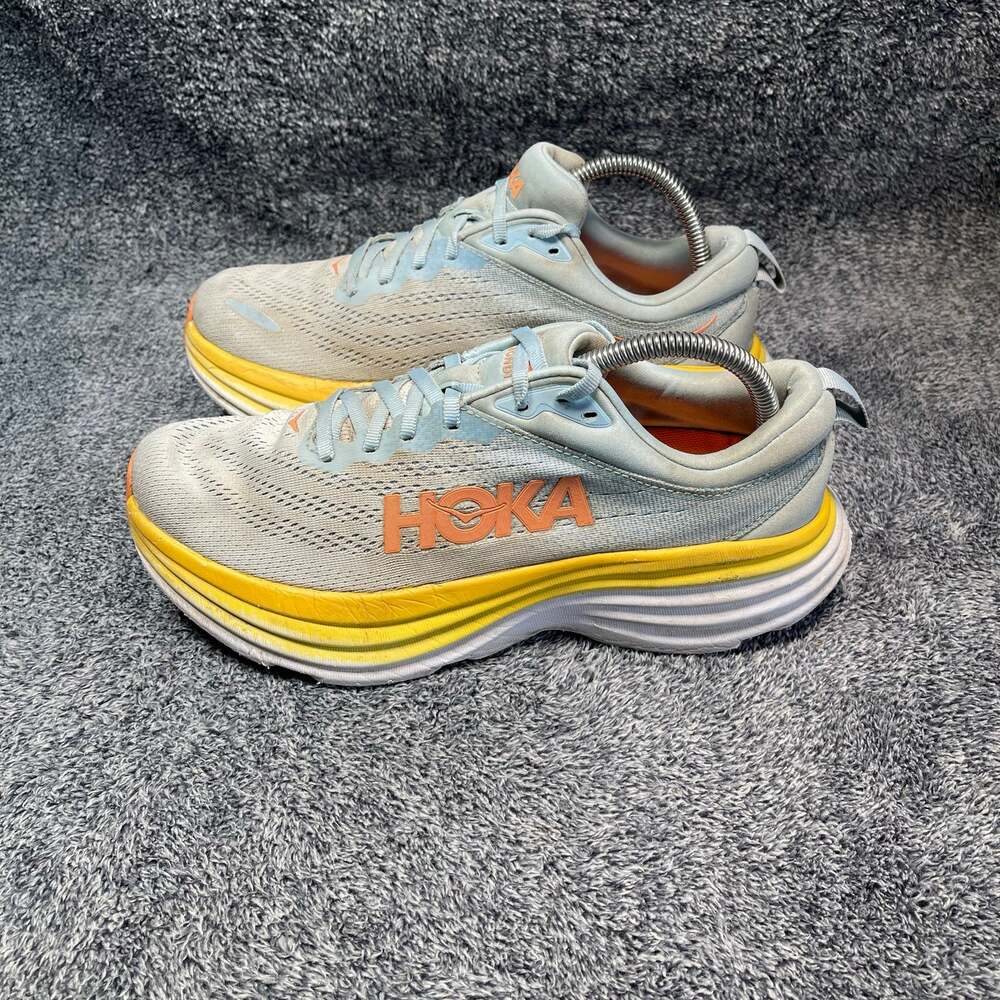 Hoka One One Bondi 8 Blue Running Shoes Size 9.5 Women’s